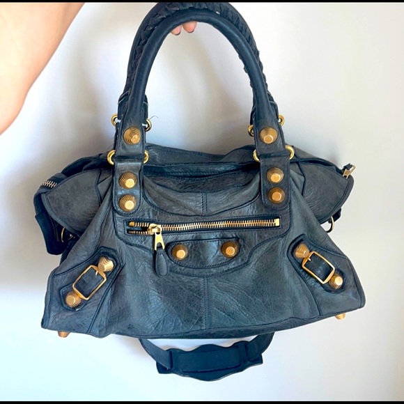 Balenciaga Handbags - Balenciaga large city tote with gold hardware